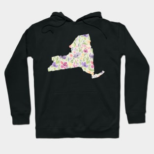 New York Silhouette Florals Hoodie